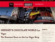 Tablet Screenshot of hersheyschocolateworldlasvegas.com